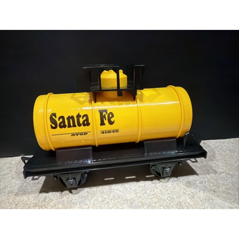 EZTEC SCENTIFIC TOYS G GAUGE SANTA FE ATSP 41045 OIL TANKER TRAIN CAR
